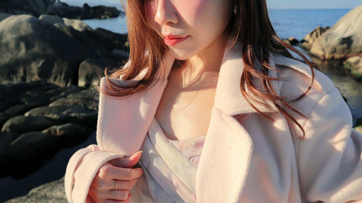 < M A D E > Sugar Blush Woollen Midi Coat