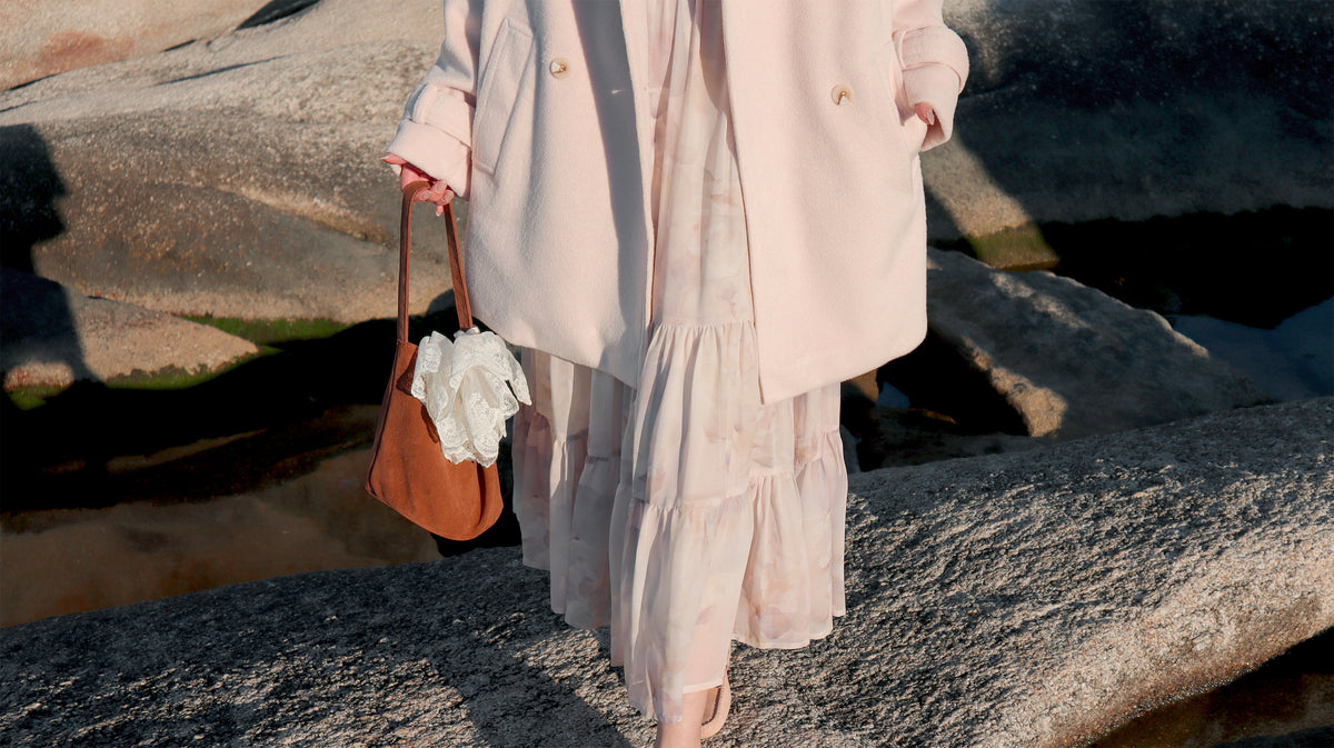 < M A D E > Sugar Blush Woollen Midi Coat