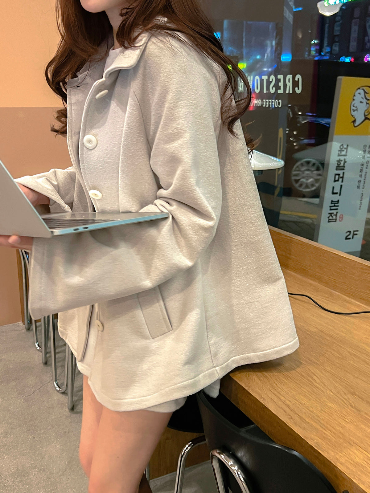 < M A D E > Dolly Flare Midi Coat