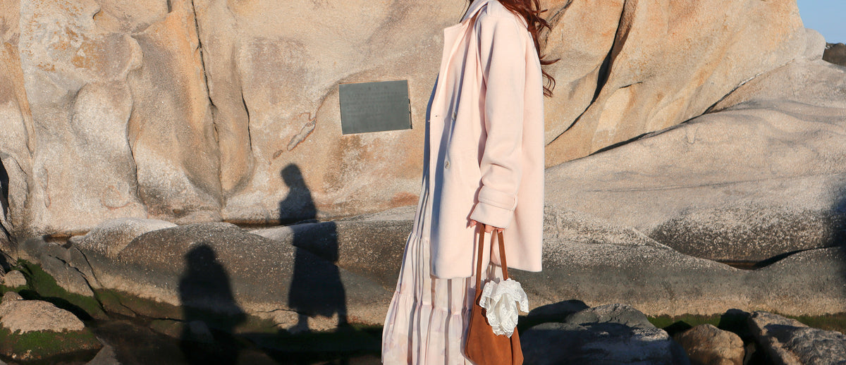 < M A D E > Sugar Blush Woollen Midi Coat