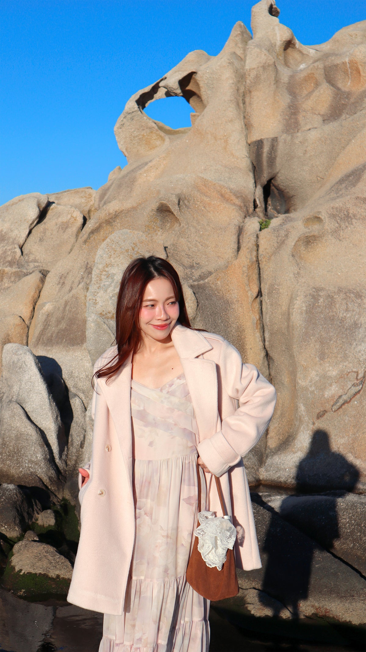 < M A D E > Sugar Blush Woollen Midi Coat