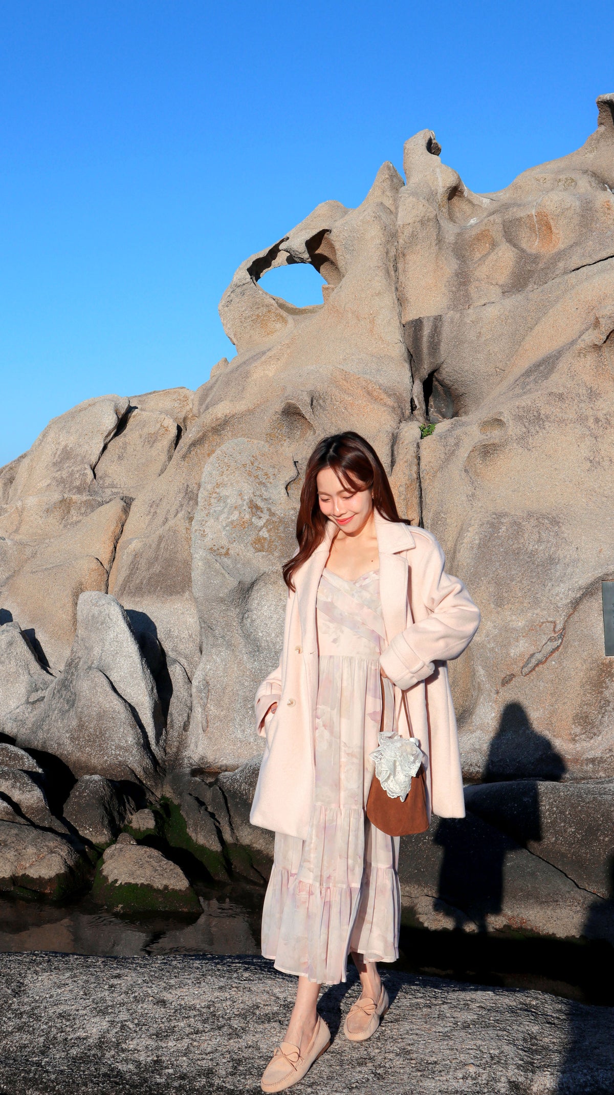 < M A D E > Sugar Blush Woollen Midi Coat