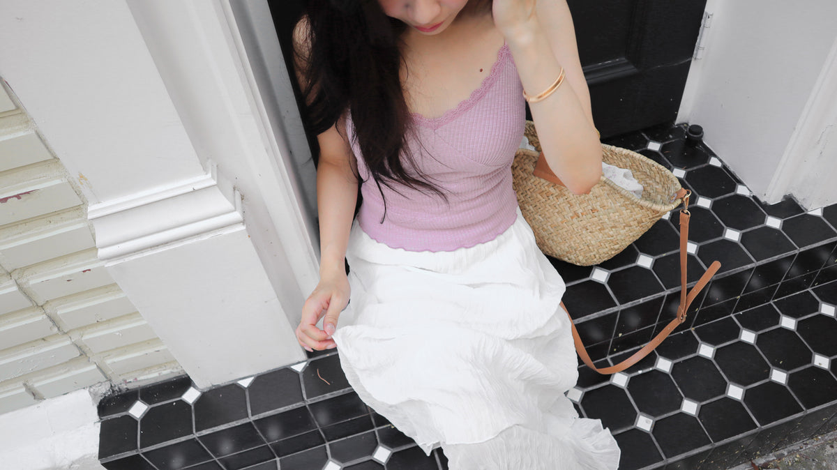 Milky Frappe Chiffon Skirt