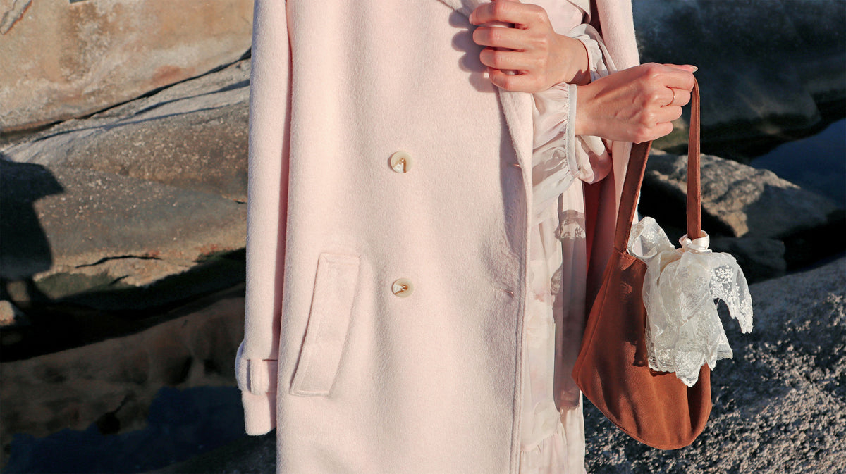 < M A D E > Sugar Blush Woollen Midi Coat