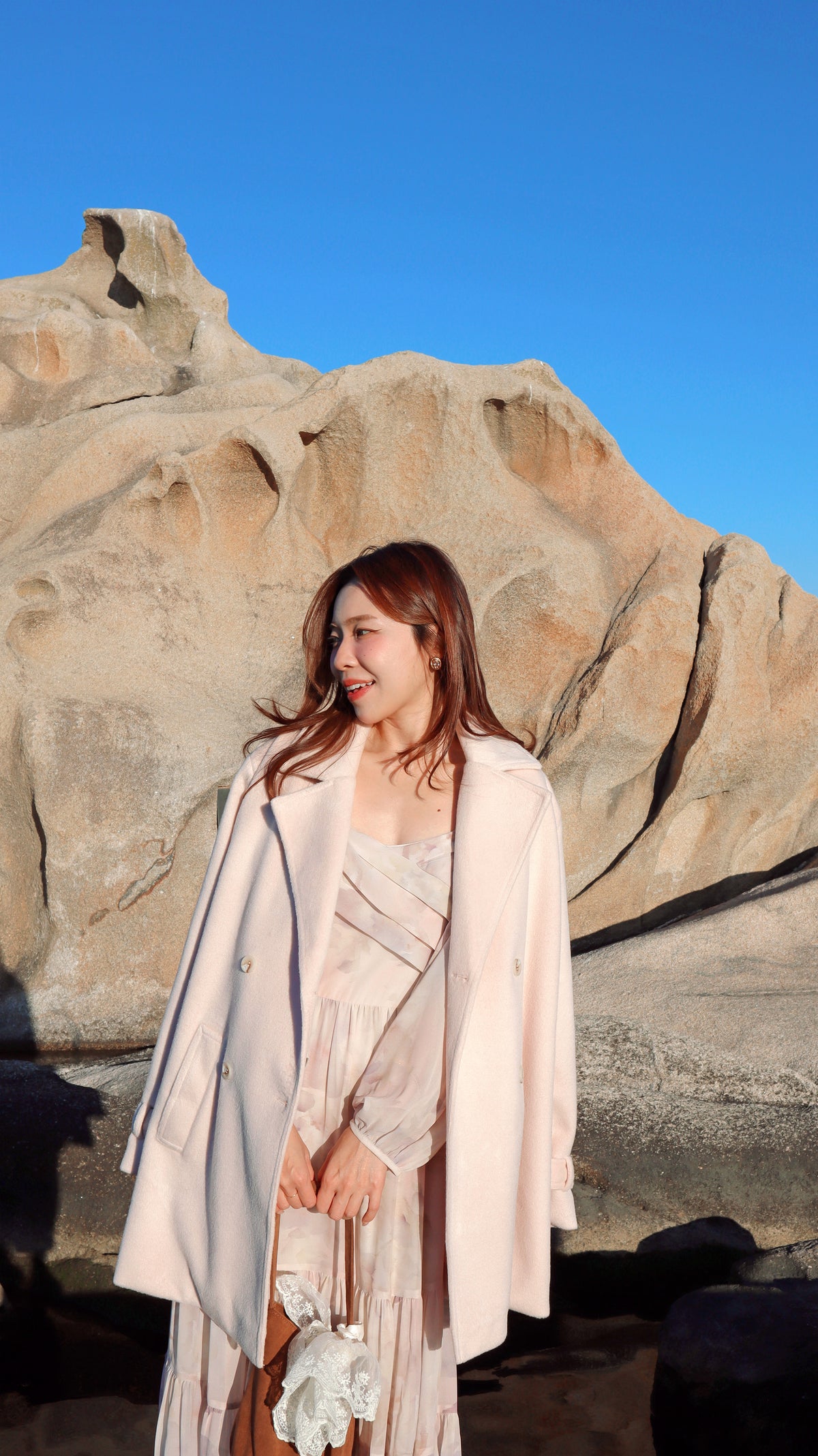 < M A D E > Sugar Blush Woollen Midi Coat