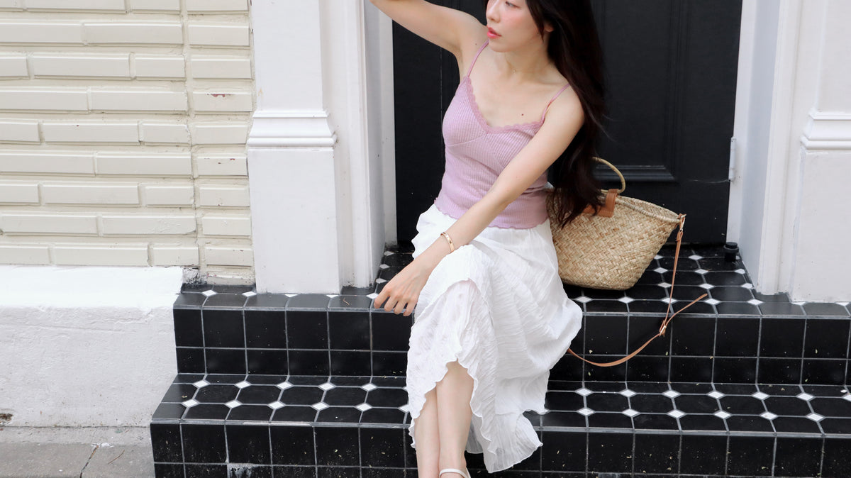 Milky Frappe Chiffon Skirt