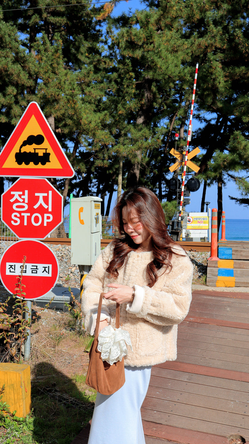 < M A D E > Cream Poodle Jacket