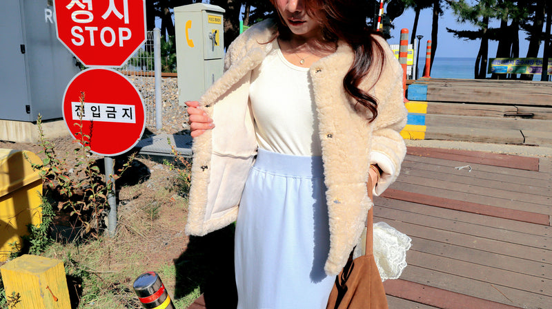 < M A D E > Cream Poodle Jacket