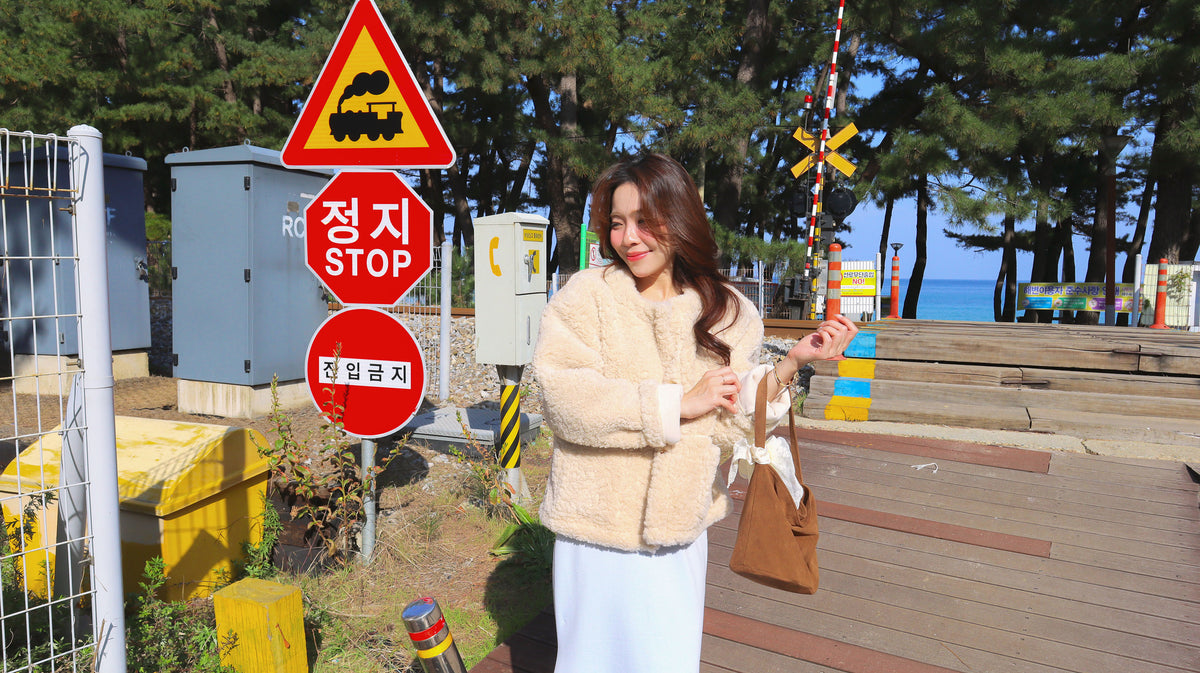 < M A D E > Cream Poodle Jacket