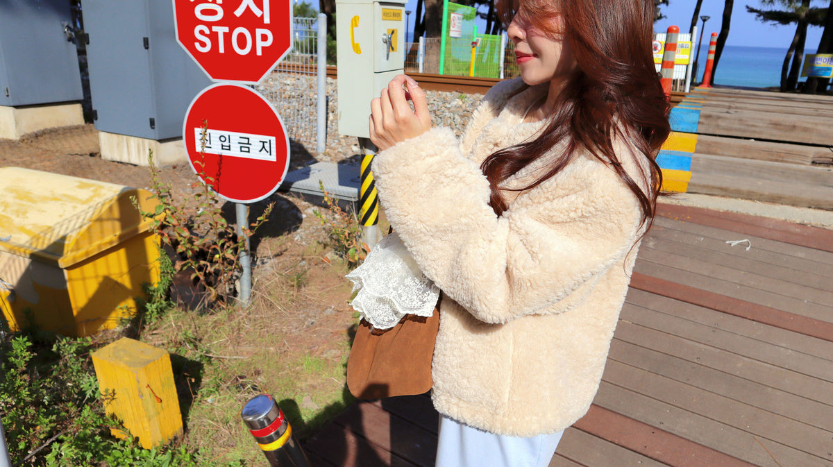 < M A D E > Cream Poodle Jacket