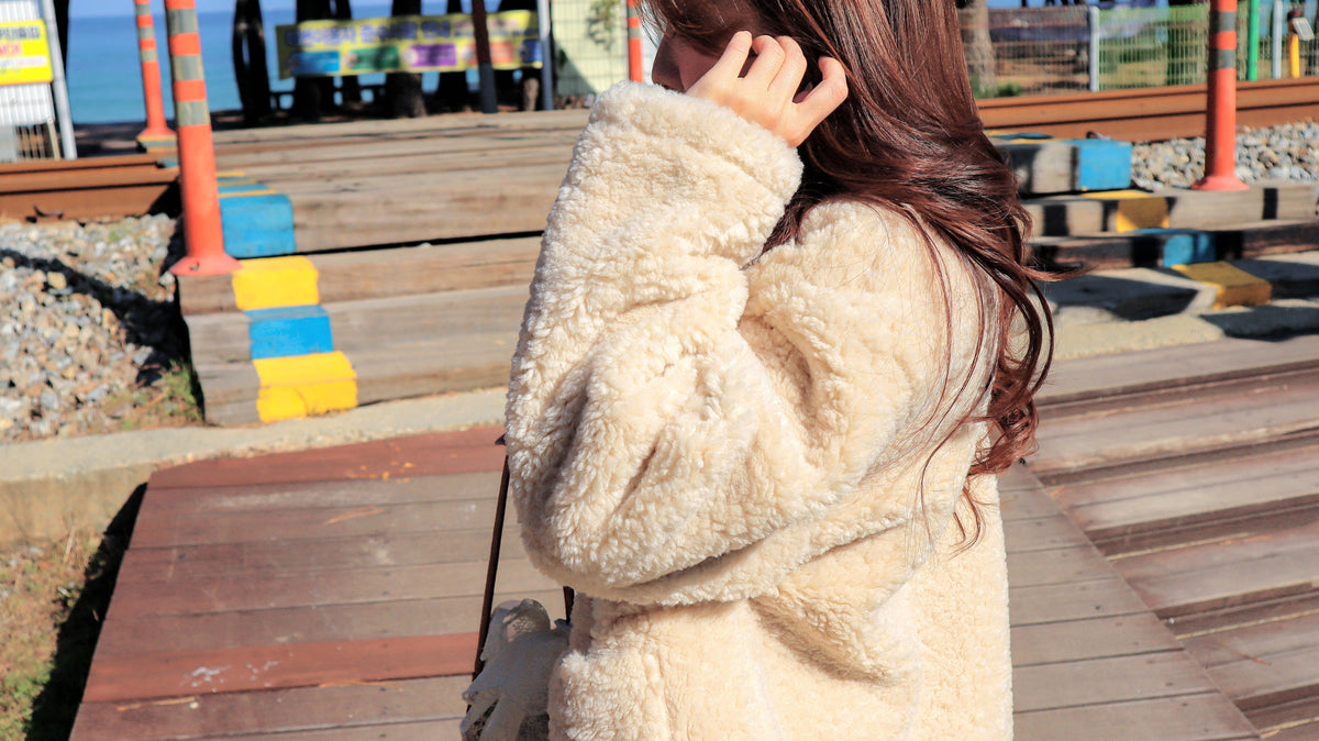 < M A D E > Cream Poodle Jacket