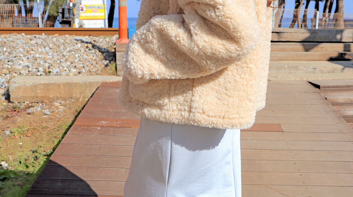 < M A D E > Cream Poodle Jacket