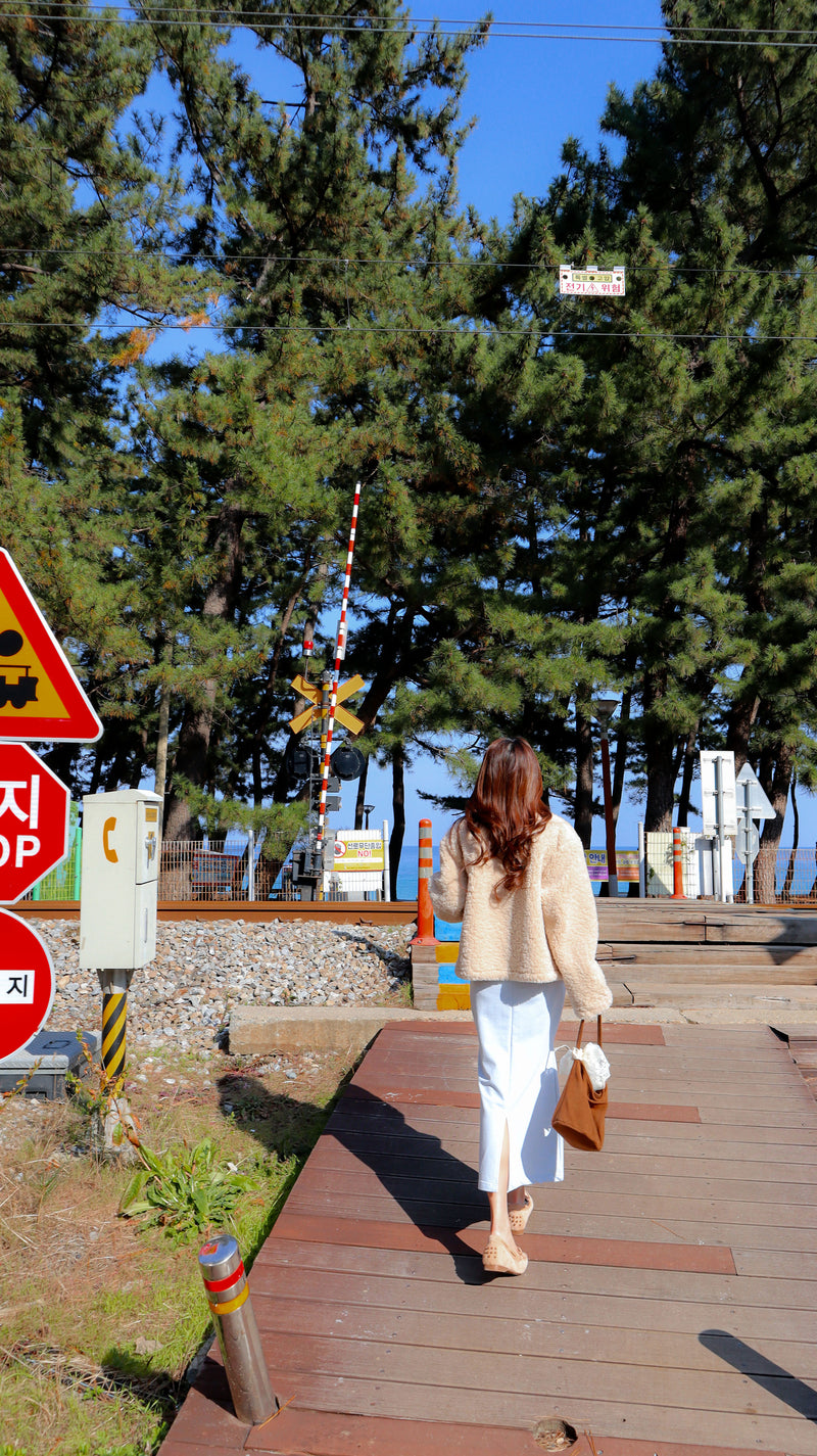 < M A D E > Cream Poodle Jacket