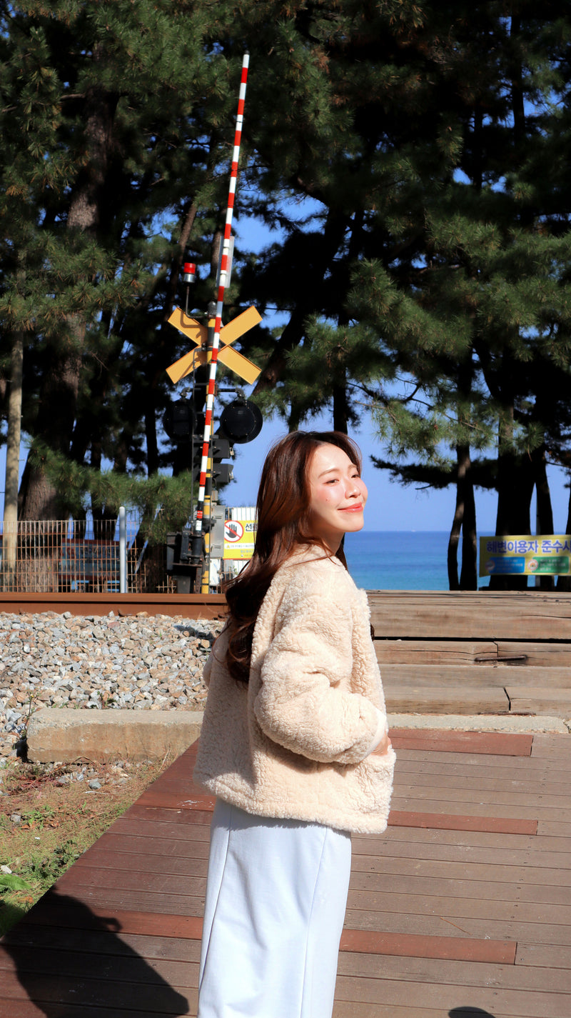 < M A D E > Cream Poodle Jacket