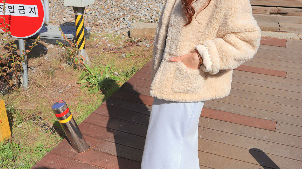 < M A D E > Cream Poodle Jacket