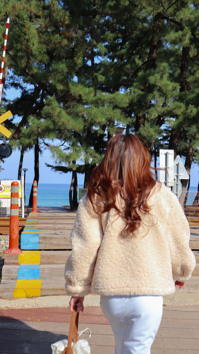 < M A D E > Cream Poodle Jacket