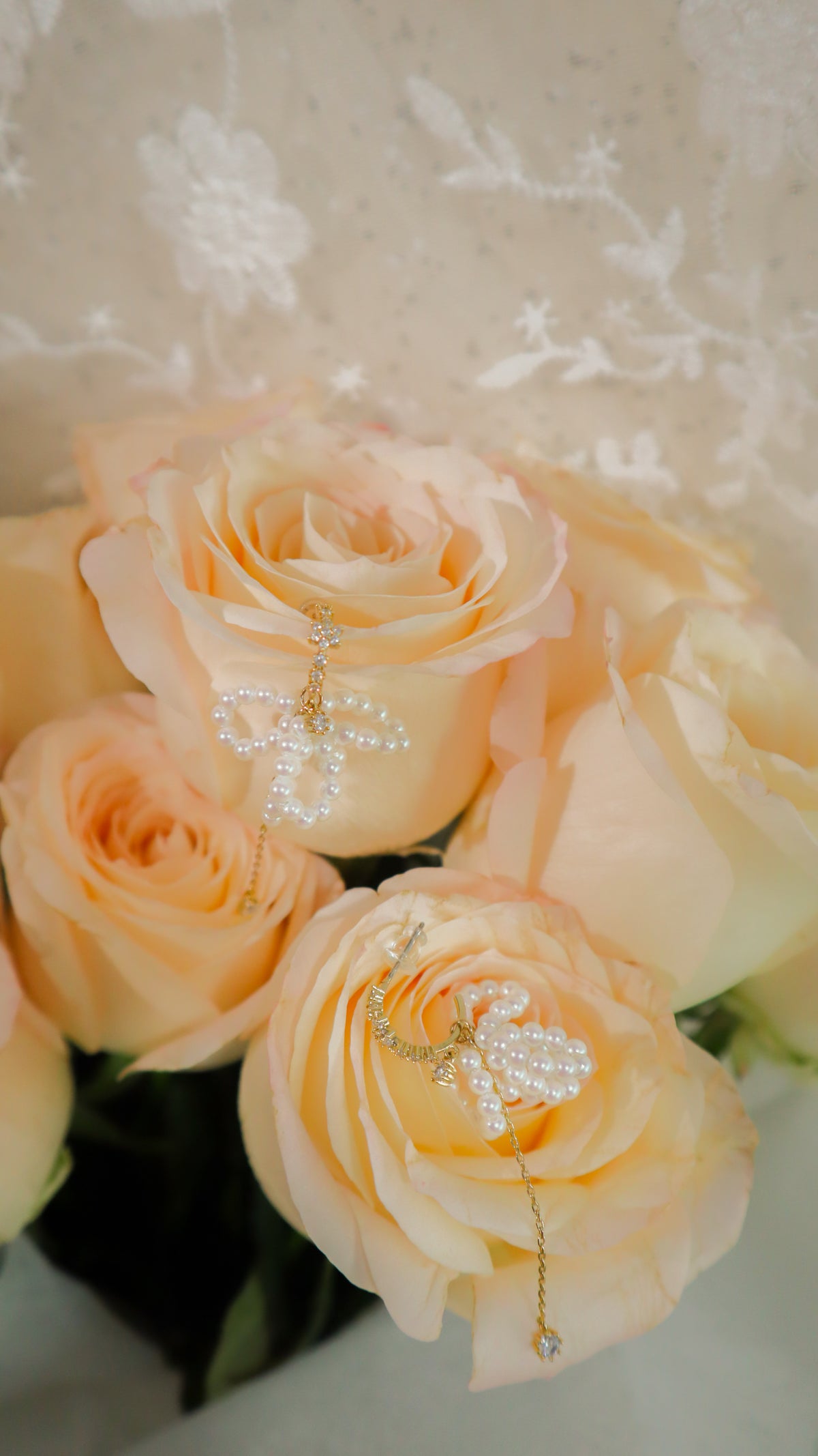 Bouquet Of Pearl Earrings
