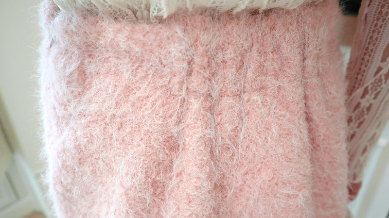 Bubble Gum Fluffy Mini Skirt