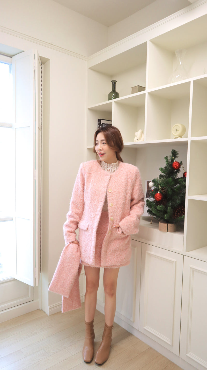 Bubble Gum Fluffy Blazer