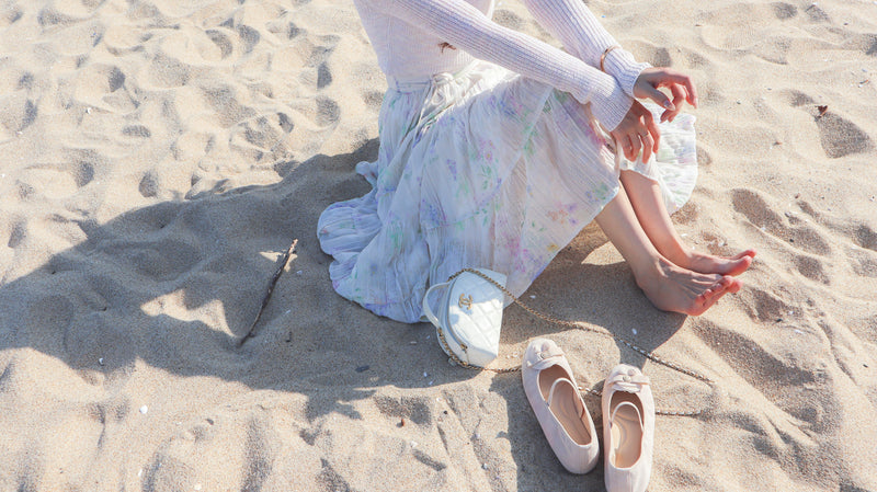 < M A D E > Rainbow Dew Wrinkle Skirt