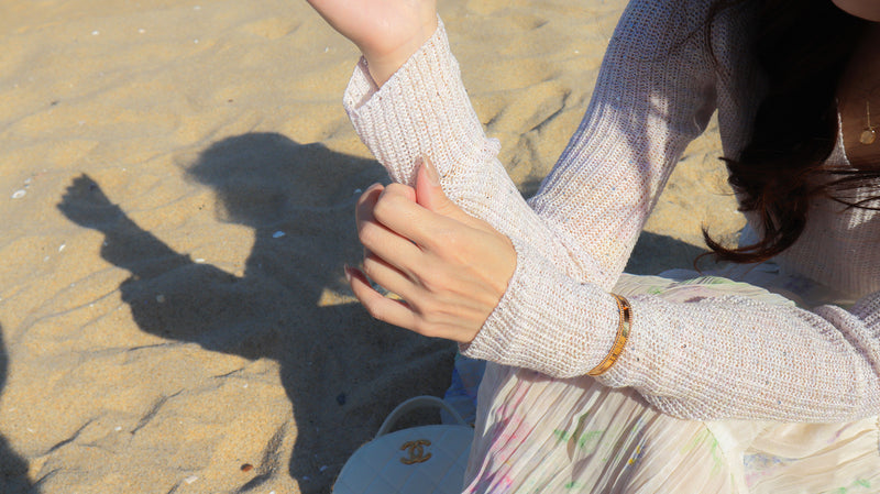 < M A D E > Rainbow Dew Wrinkle Skirt