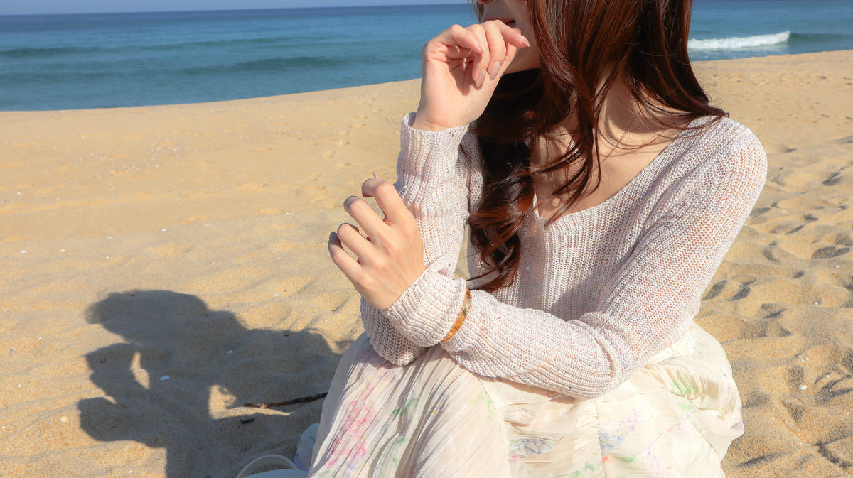 < M A D E > Rainbow Dew Wrinkle Skirt