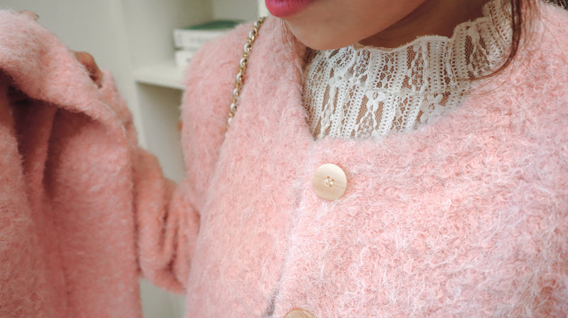 Bubble Gum Fluffy Blazer