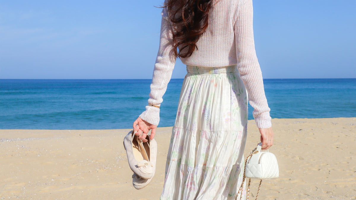 < M A D E > Rainbow Dew Wrinkle Skirt