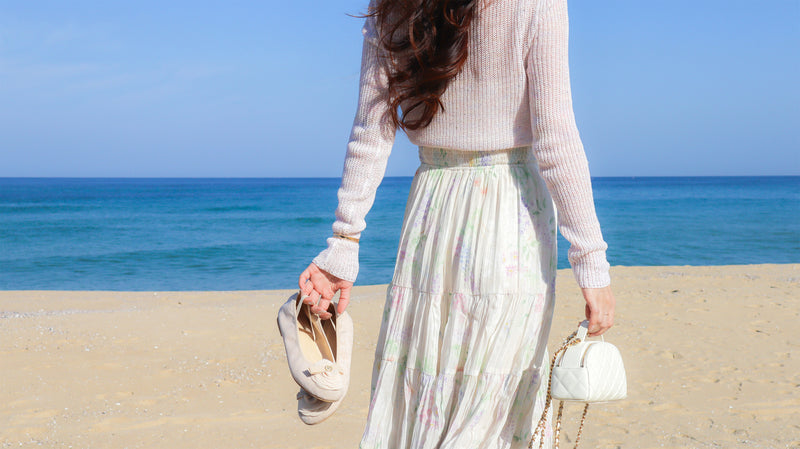 < M A D E > Rainbow Dew Wrinkle Skirt