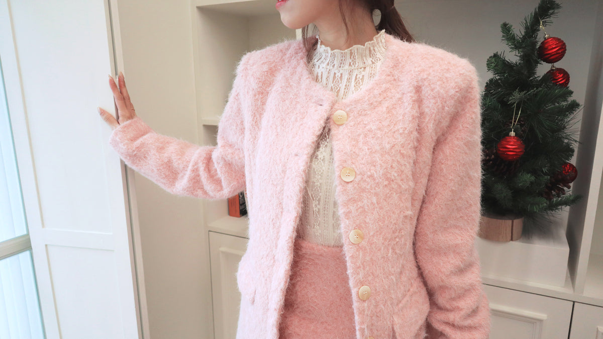 Bubble Gum Fluffy Blazer