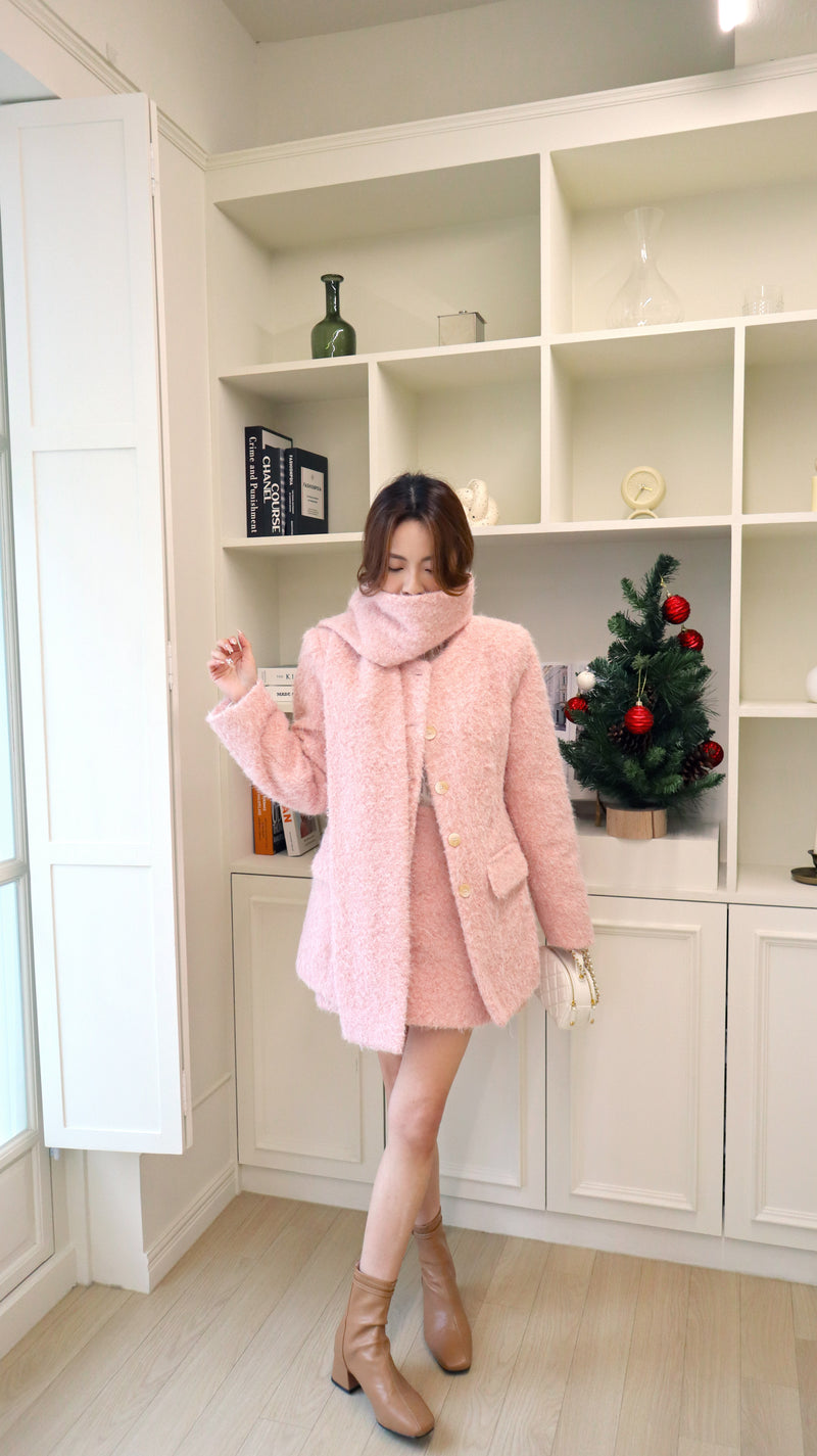 Bubble Gum Fluffy Blazer