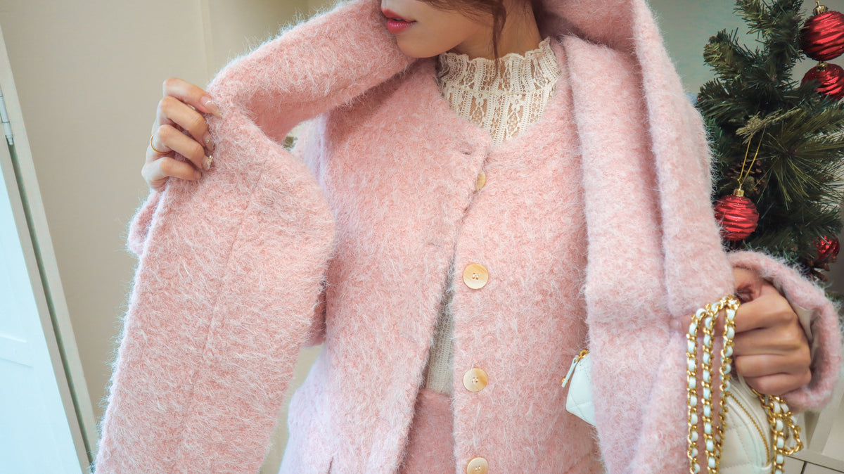 Bubble Gum Fluffy Blazer