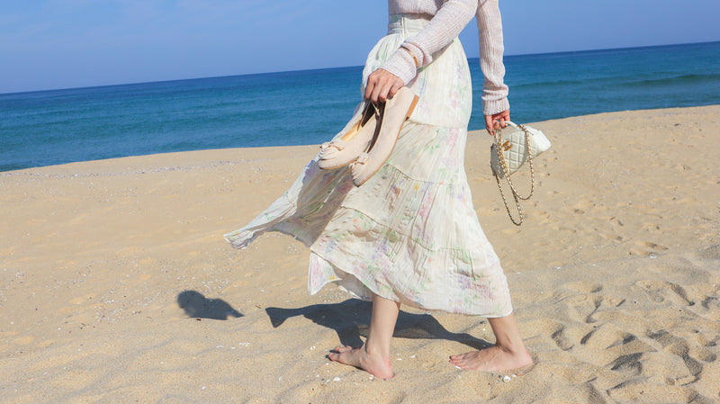 < M A D E > Rainbow Dew Wrinkle Skirt