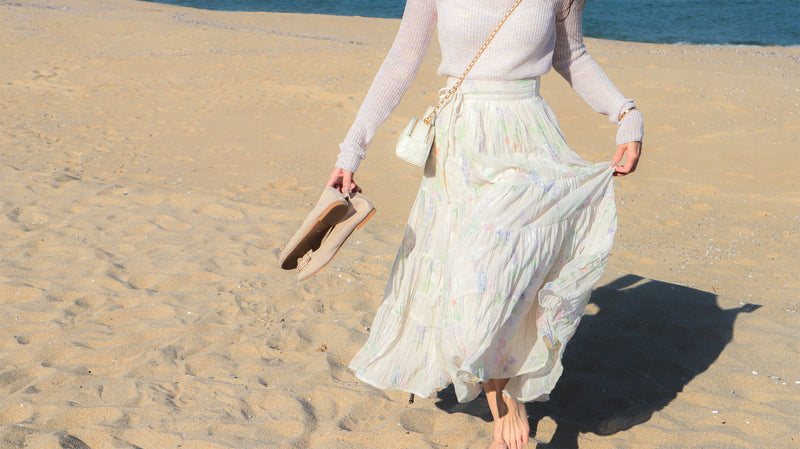 < M A D E > Rainbow Dew Wrinkle Skirt