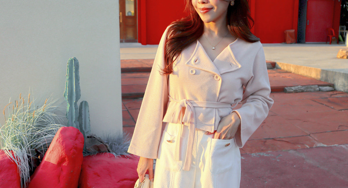 < M A D E > The Shinny Trench Cardigan