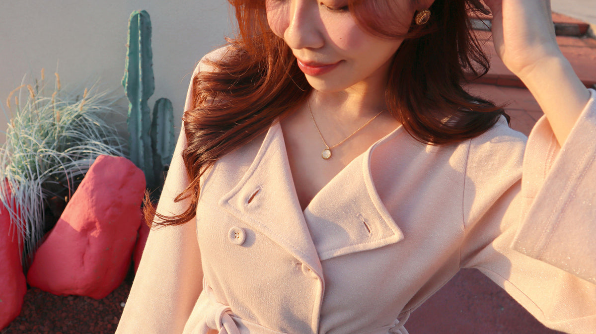 < M A D E > The Shinny Trench Cardigan