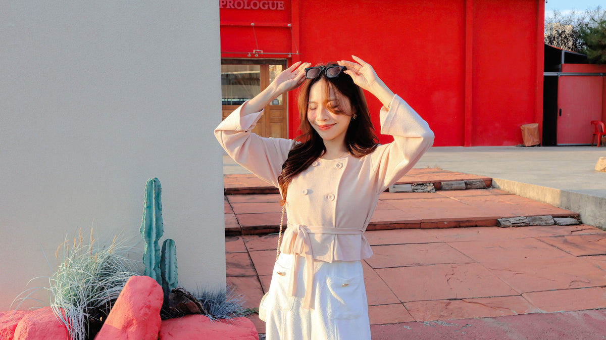 < M A D E > The Shinny Trench Cardigan