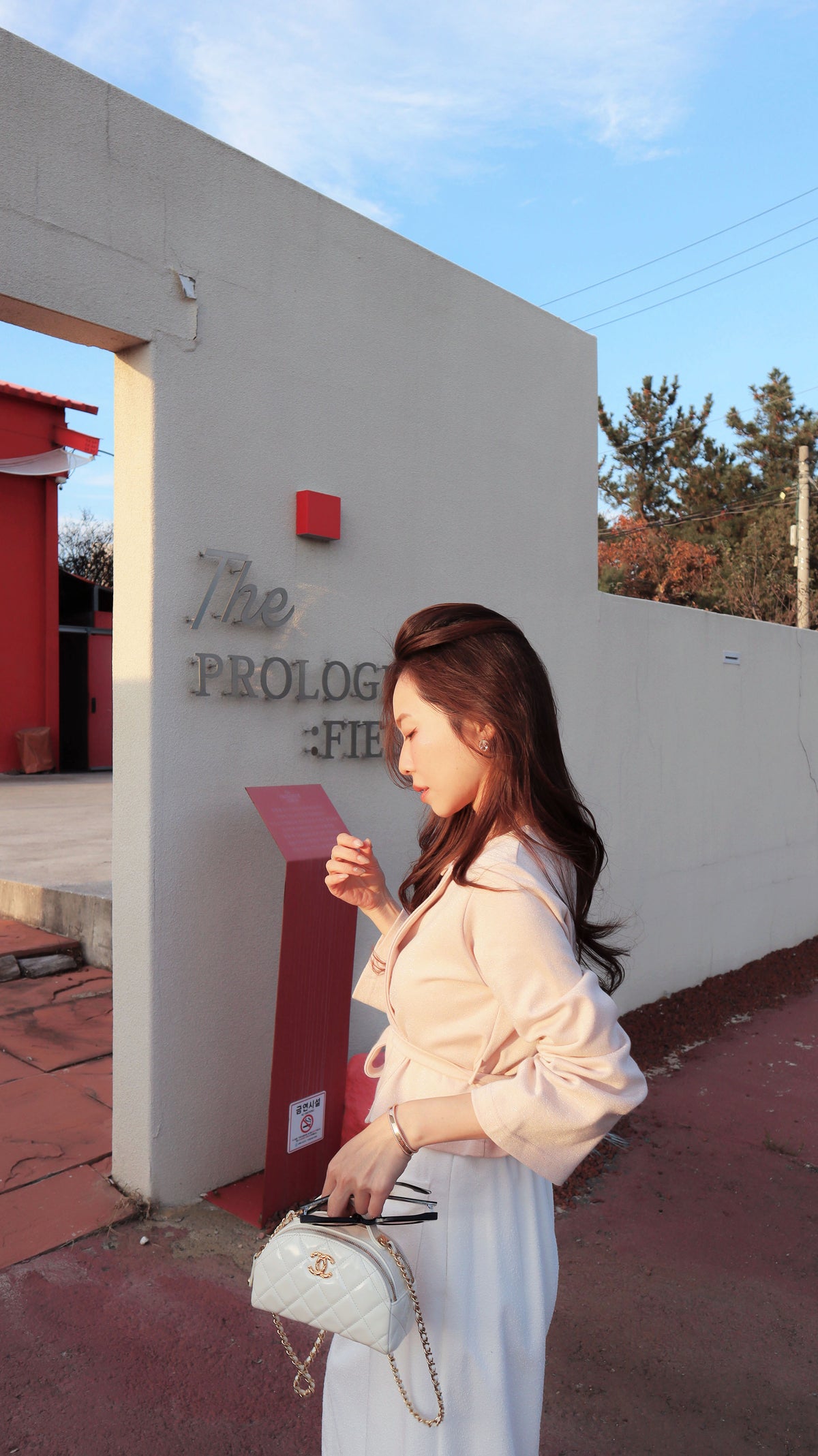 < M A D E > Snowy Days Tweedie Slacks