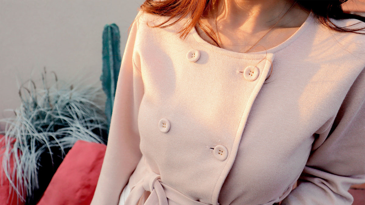 < M A D E > The Shinny Trench Cardigan