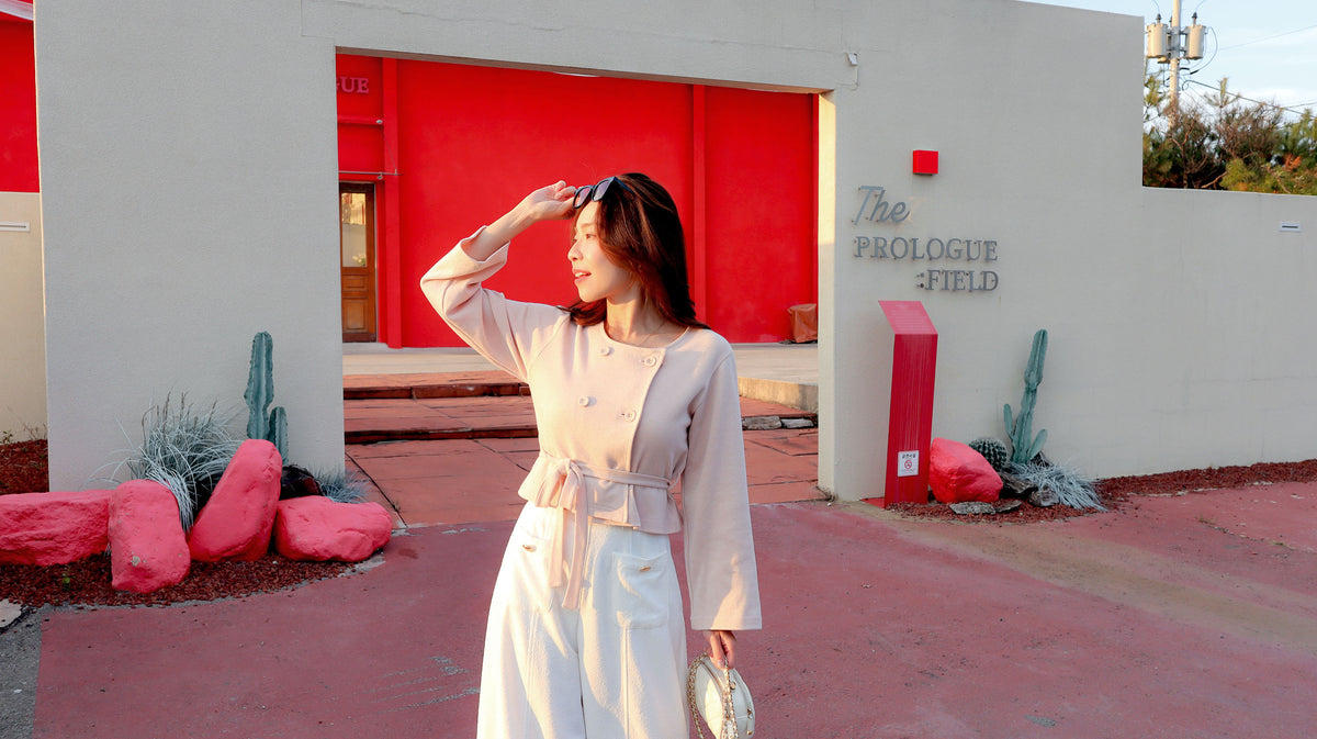 < M A D E > The Shinny Trench Cardigan