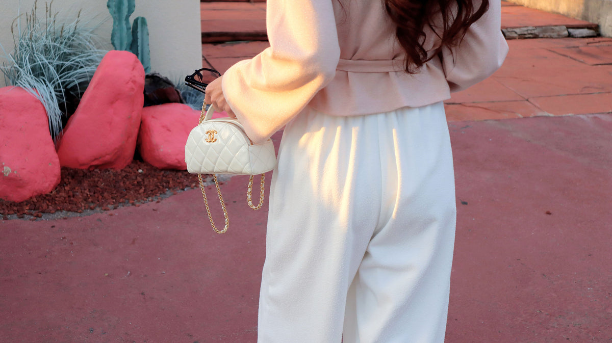 < M A D E > Snowy Days Tweedie Slacks