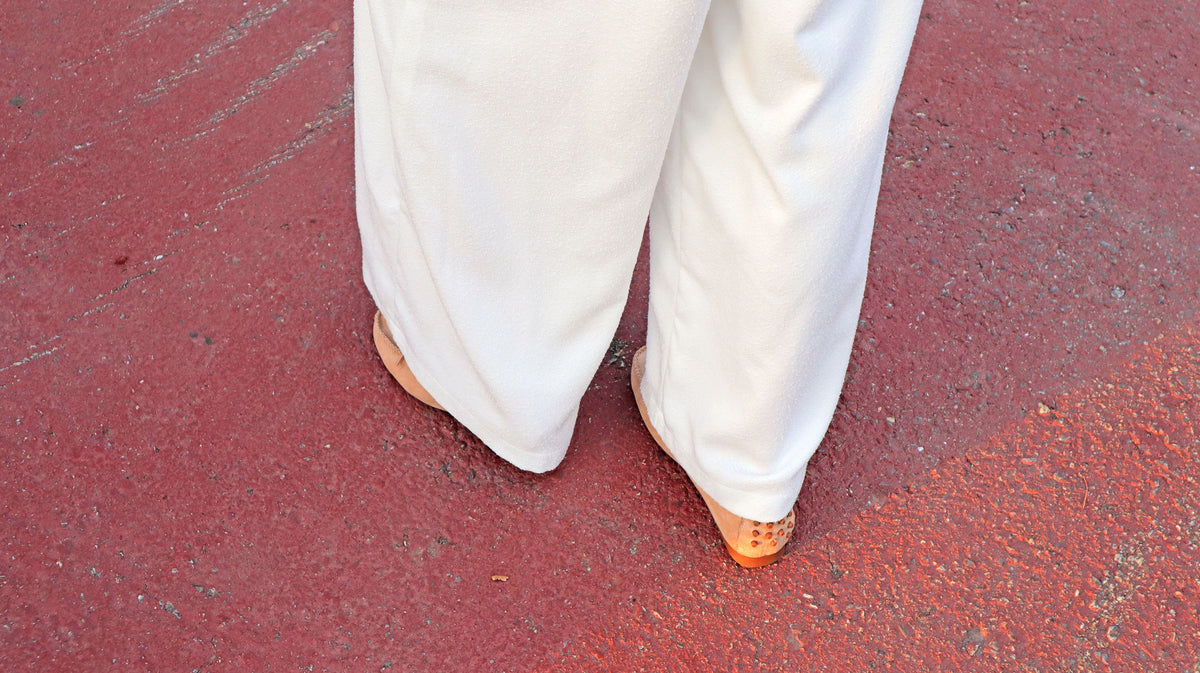 < M A D E > Snowy Days Tweedie Slacks