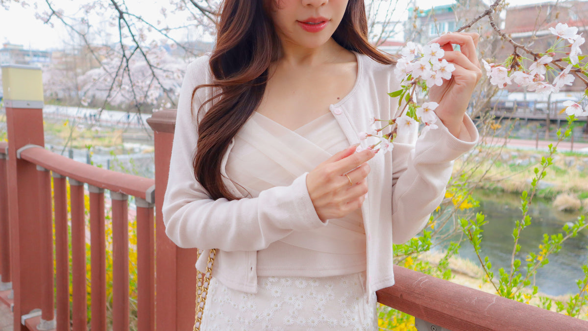 Blushing Blossom Cardi Set