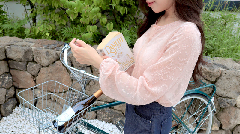 < M A D E > Rose Roche Chiffon Blouse