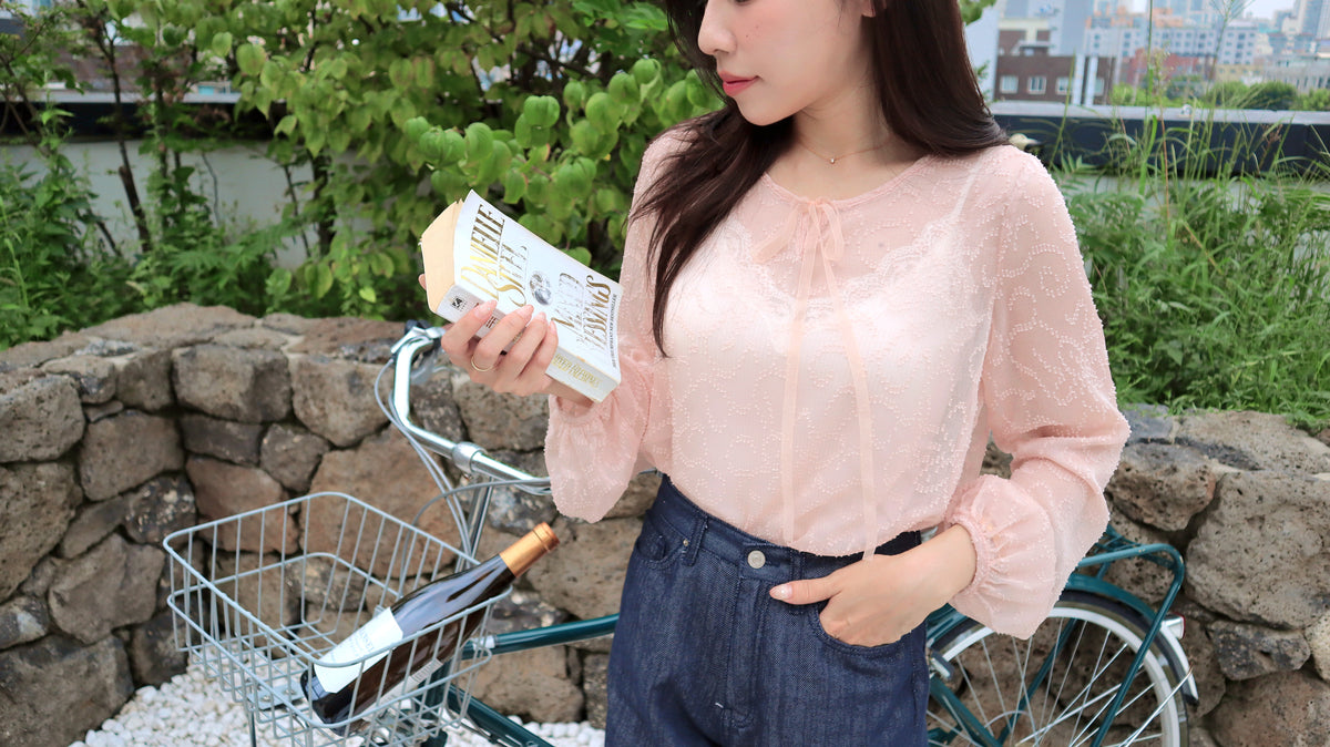 < M A D E > Rose Roche Chiffon Blouse