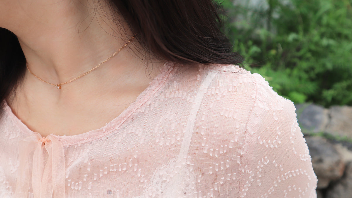 < M A D E > Rose Roche Chiffon Blouse