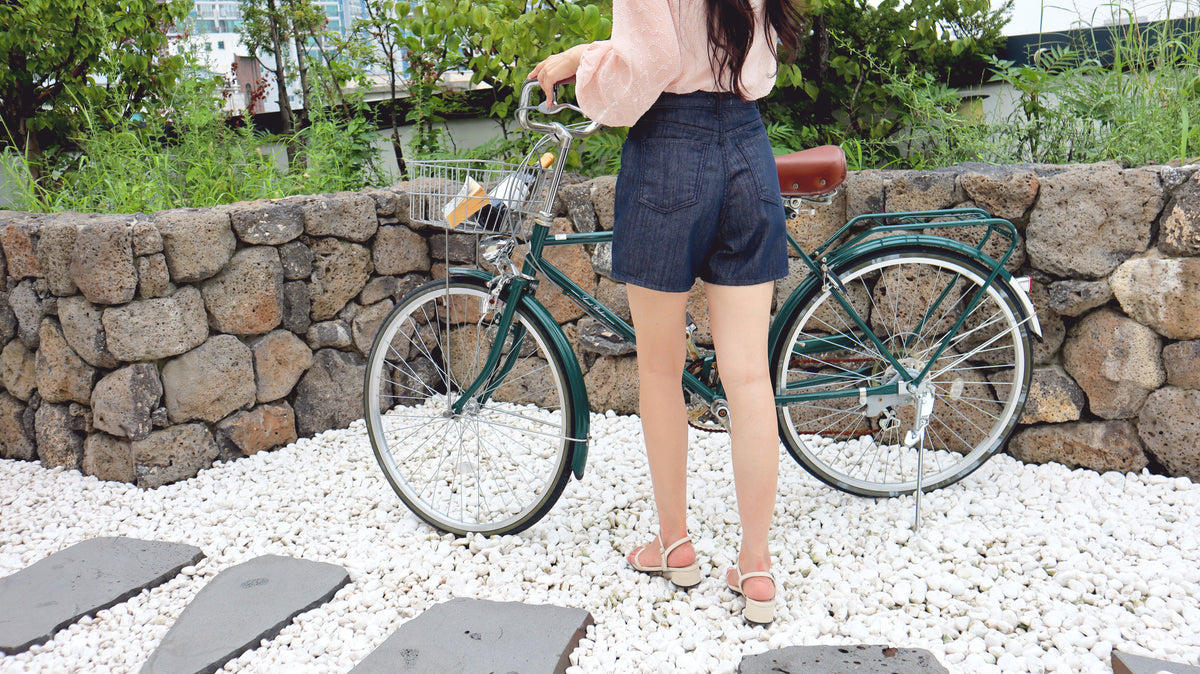 So Classy Navy Denim Shorts