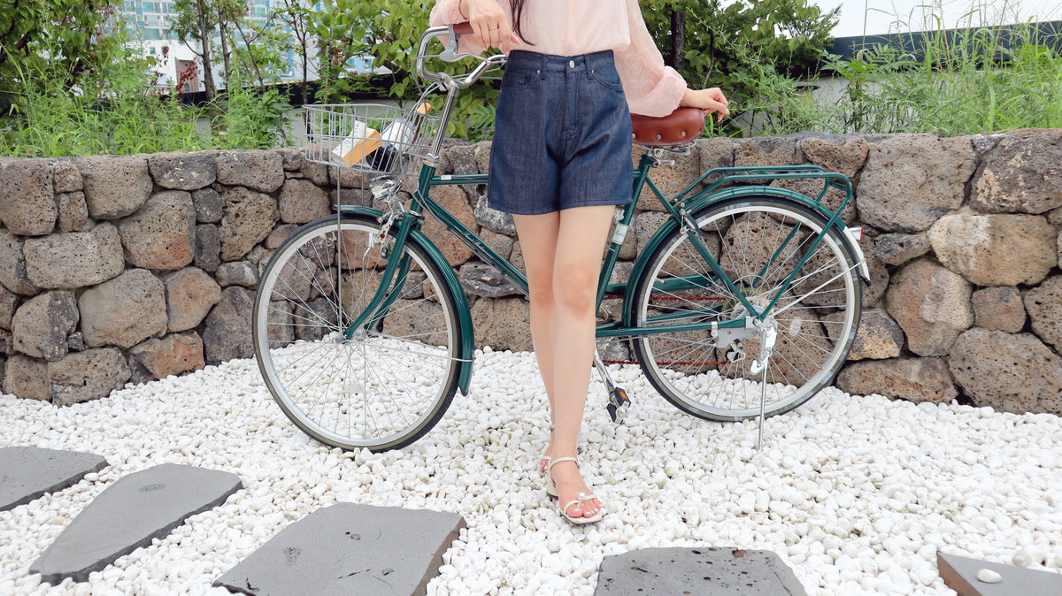 So Classy Navy Denim Shorts