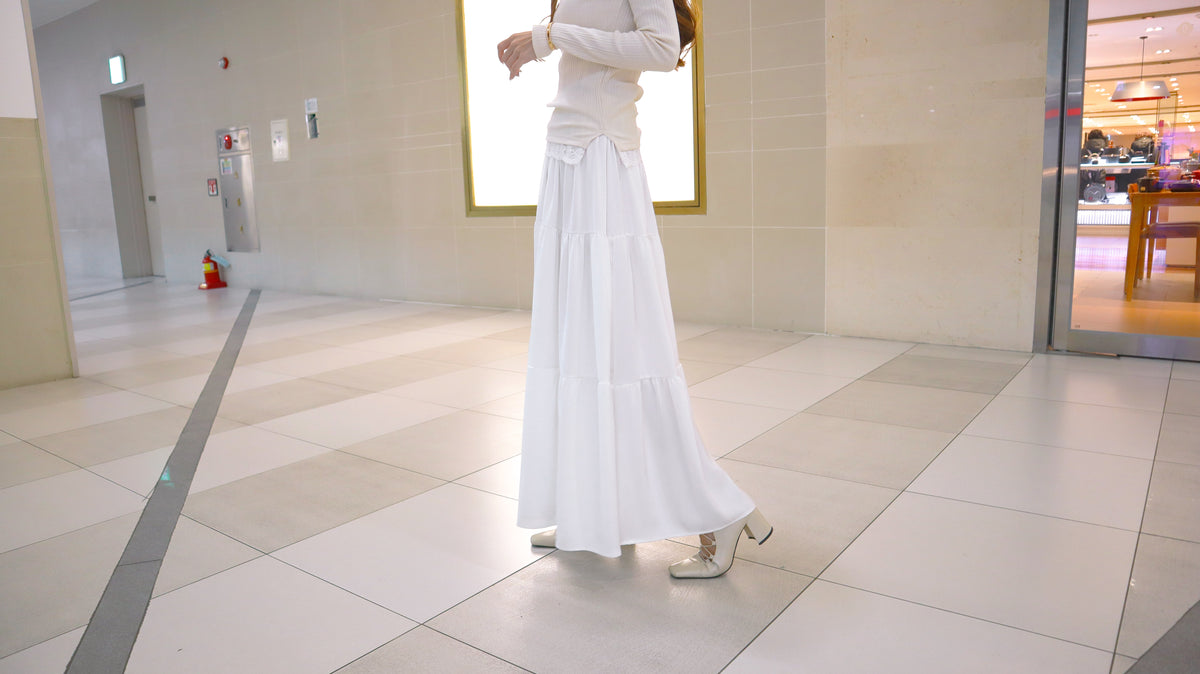 The White Forest Long Skirt