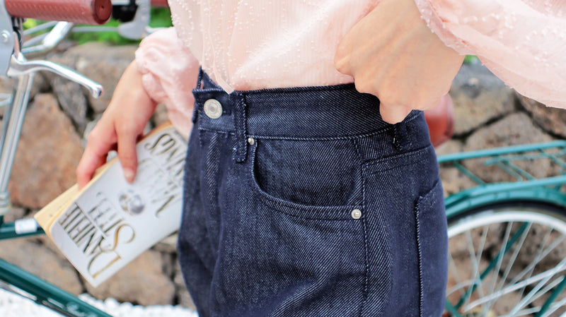 So Classy Navy Denim Shorts